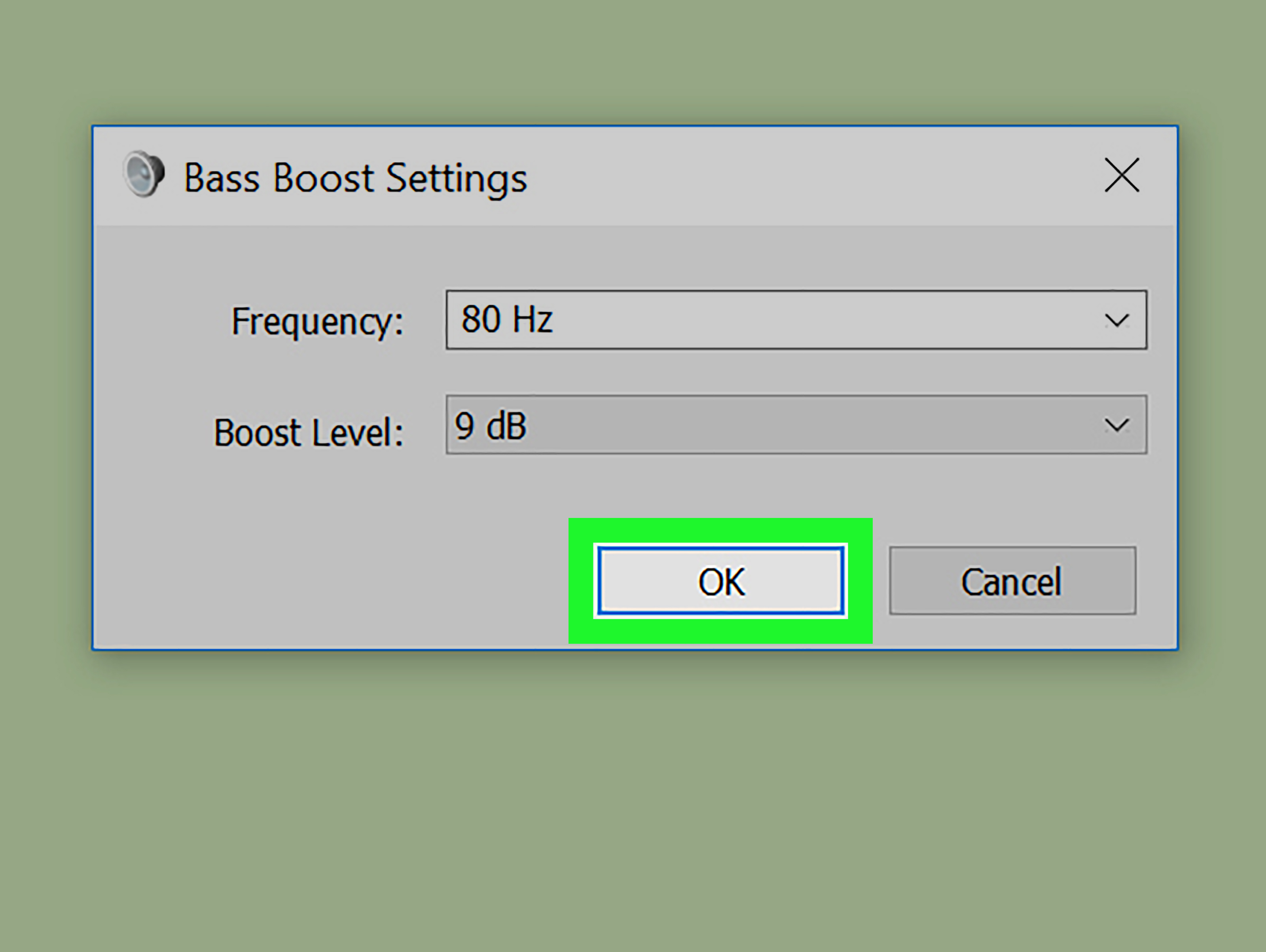 how to reduce bass on windows 10